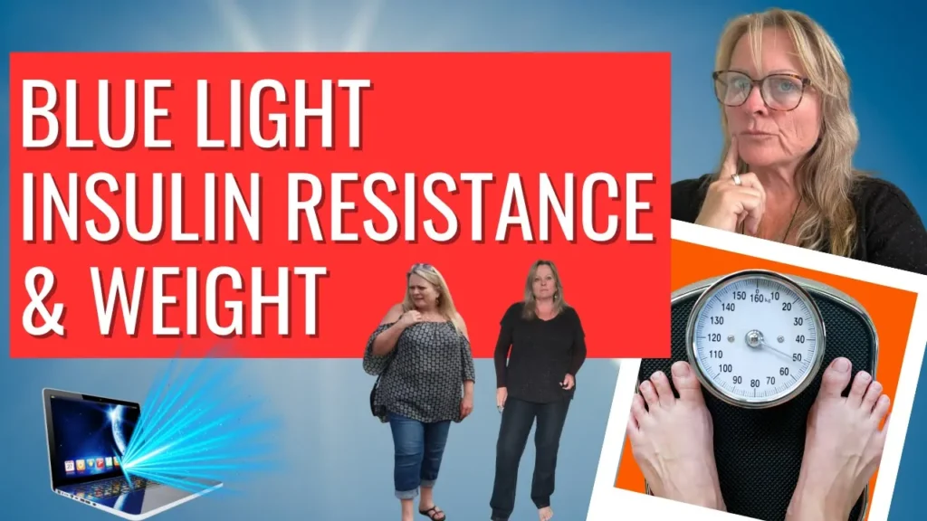 Blue light and leptin resistance